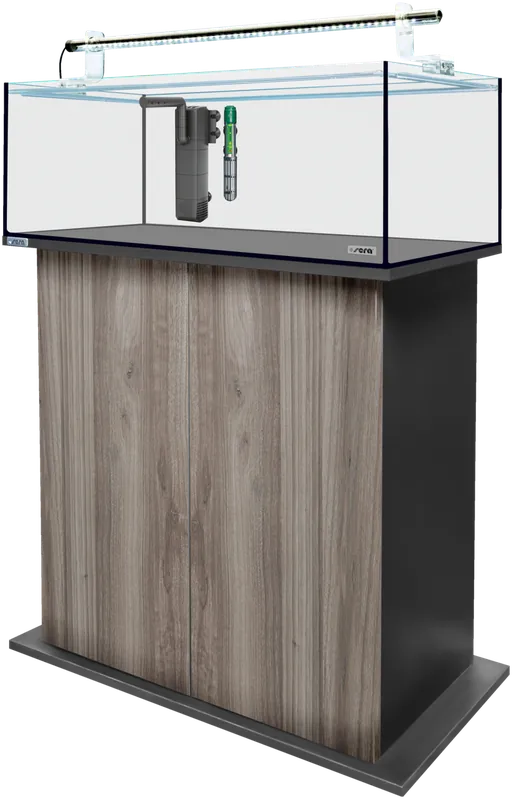 Sera AquaTank 96 L - Tube Holder - 100cm Schrank - Gray Oak Knallerangebot