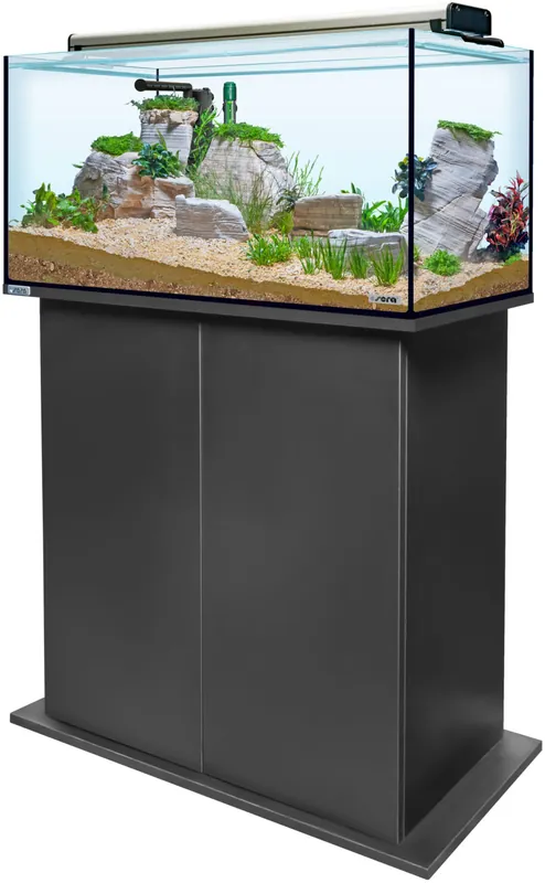 Neue Ware Sera AquaTank 128L -Fixture-80cm Schrank-Black