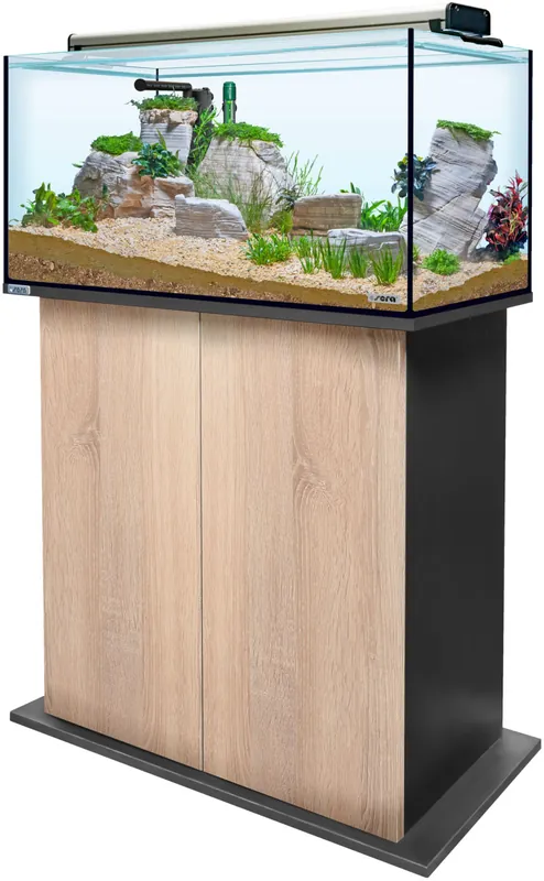 Sera AquaTank 128L -Fixture-80cm Schrank-Sonoma Oak Ausverkauf
