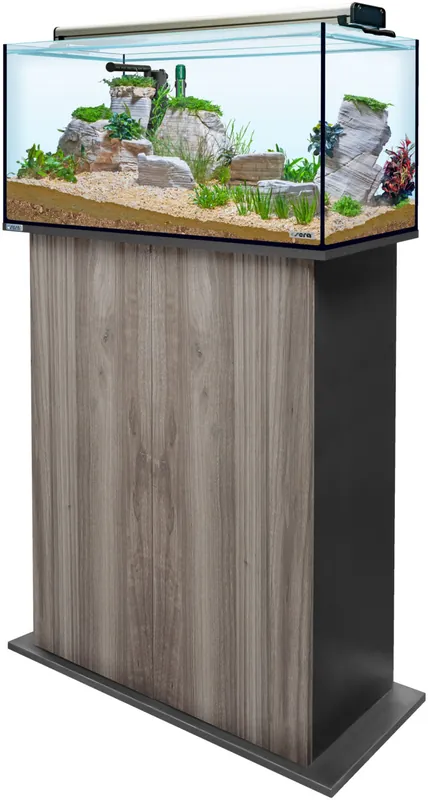 Billig Sera AquaTank 128L -Fixture-100cm Schrank-Gray Oak