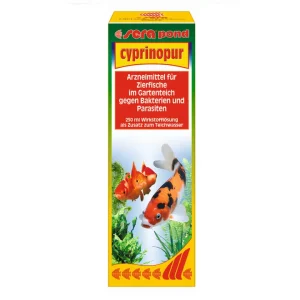 sera pond cyprinopur 250 ml -gegen Bakterien und Parasiten im Teich- Expressversand
