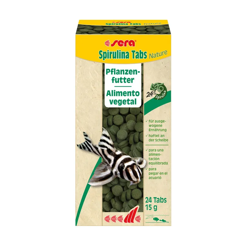 Günstig sera Spirulina Tabs Nature -Pflanzenfutter-