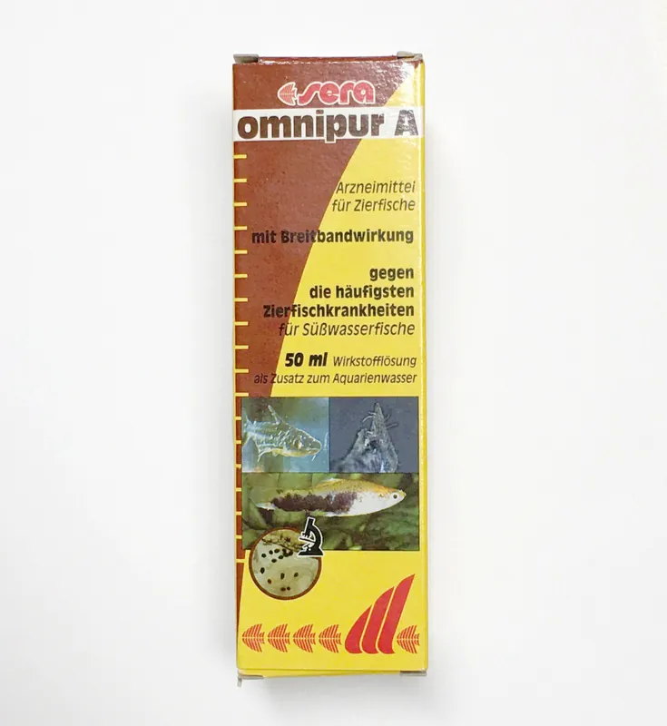 Begrenztes Angebot sera omnipur A 50 ml (gegen die meisten Zierfischkrankheiten)