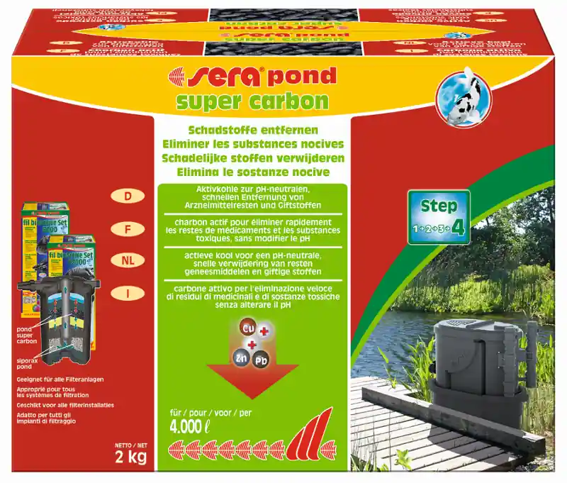 sera pond super carbon 2 kg Filterkohle Neuheit