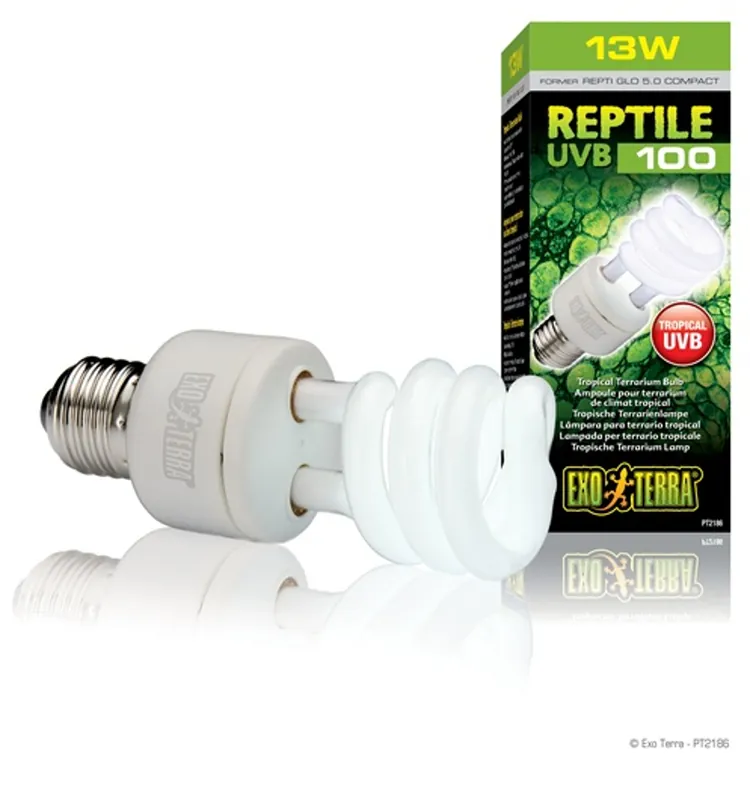 Garantierte Lieferung Exo Terra Reptile UVB100 13 W Tropenlampe -E27-
