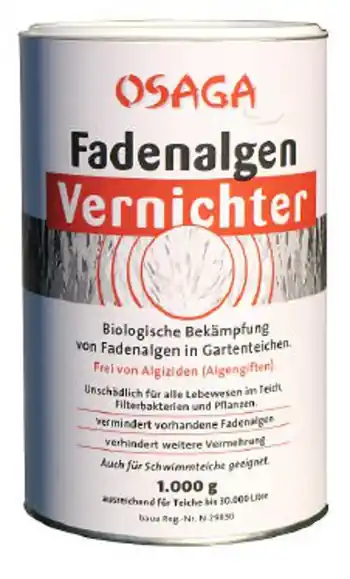 Jetzt Bestellen Osaga Fadenalgen Vernichter 1,0 kg