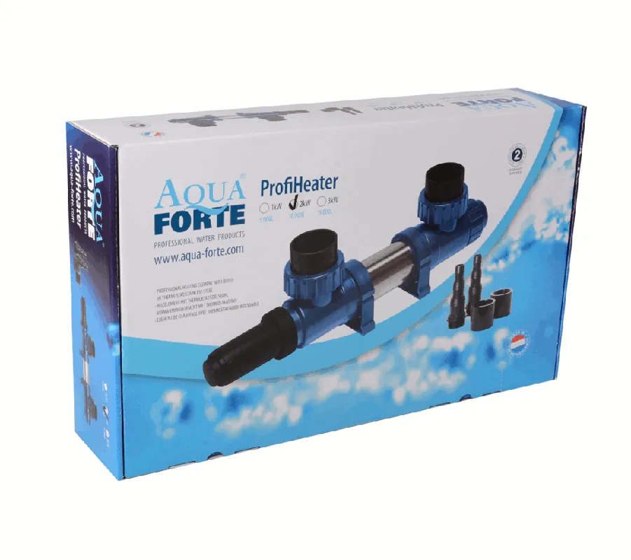 AquaForte Profi Heater 2 KW Teichheizer-Edelstahl Neue Ware