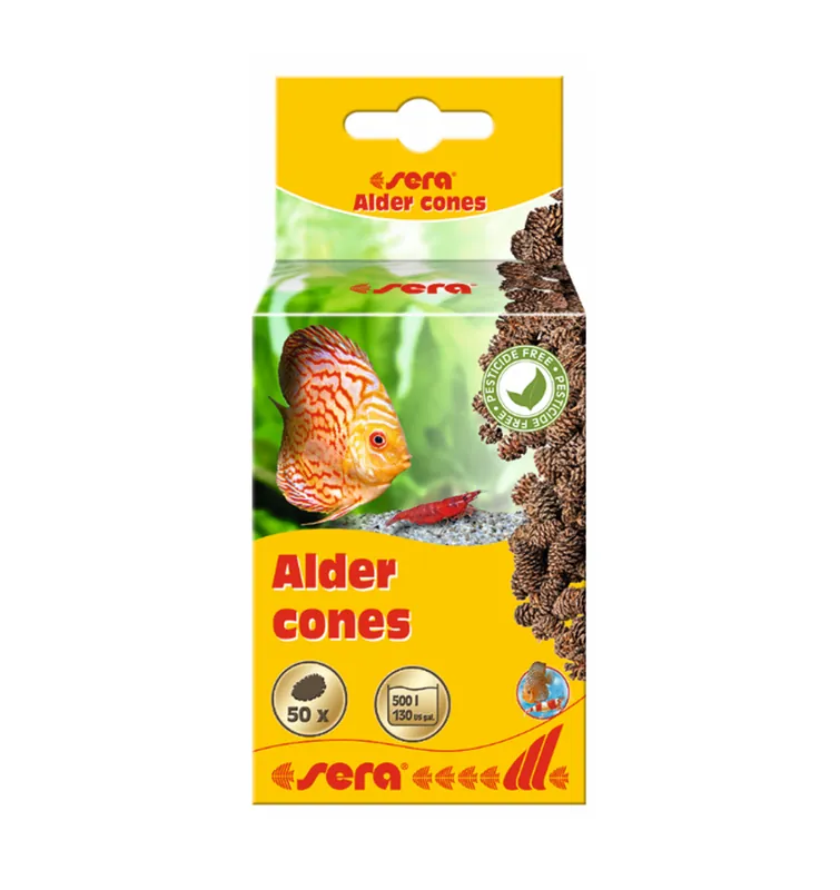 Wochenendangebot sera Alder cones Erlenzapfen 50 Stück natürlichen Senkung pH-Wert