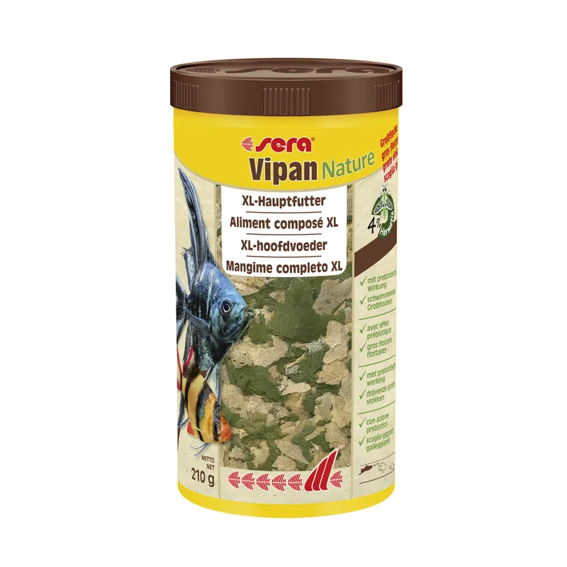 sera Vipan Nature Großflocke 1,0 Liter -Hauptfutter- Finale Aktion
