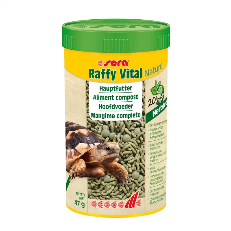 Sichere Zahlung sera Raffy Vital Nature 10 Liter Kräutervielfalt herbivore Reptilien