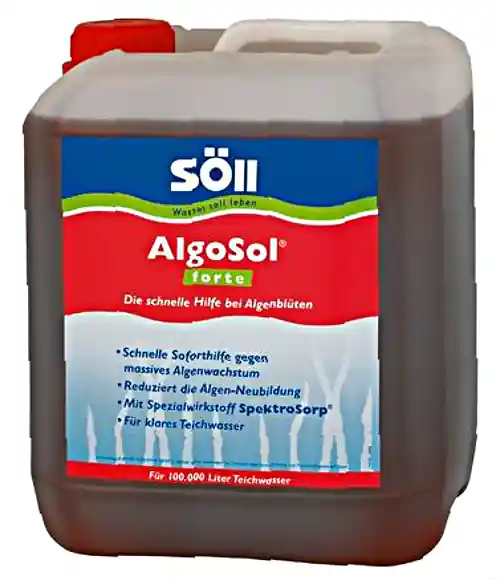 Bestpreis Söll AlgoSol forte 10,0 Liter Algenmittel (Schwebealgen-grünes Wasser)