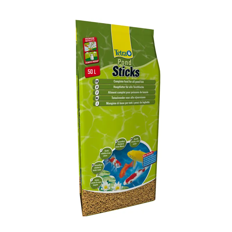 Versand Am Gleichen Tag Tetra Pond Sticks 50,0 Liter Teichsticks -Hauptfutter für alle Teichfische-