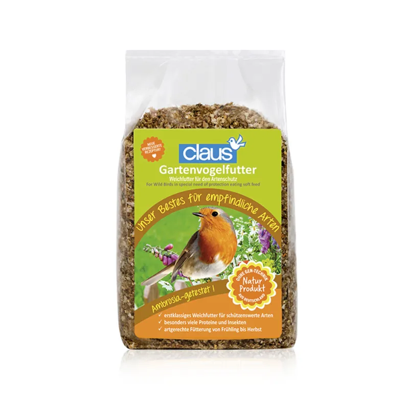 Claus Gartenvogelfutter 0,5 kg (artgerecht von Frühling bis Herbst) Schneller Versand