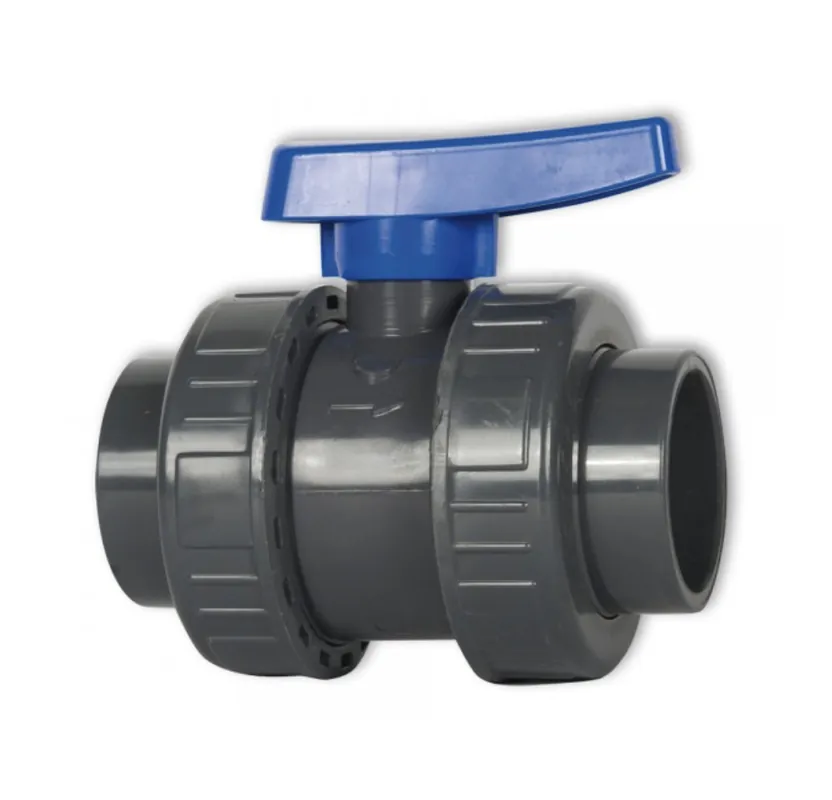 Schneller Versand Effast Kugelhahn 50 mm 2 x Klebemuffe (hochwertig) blauer Griff