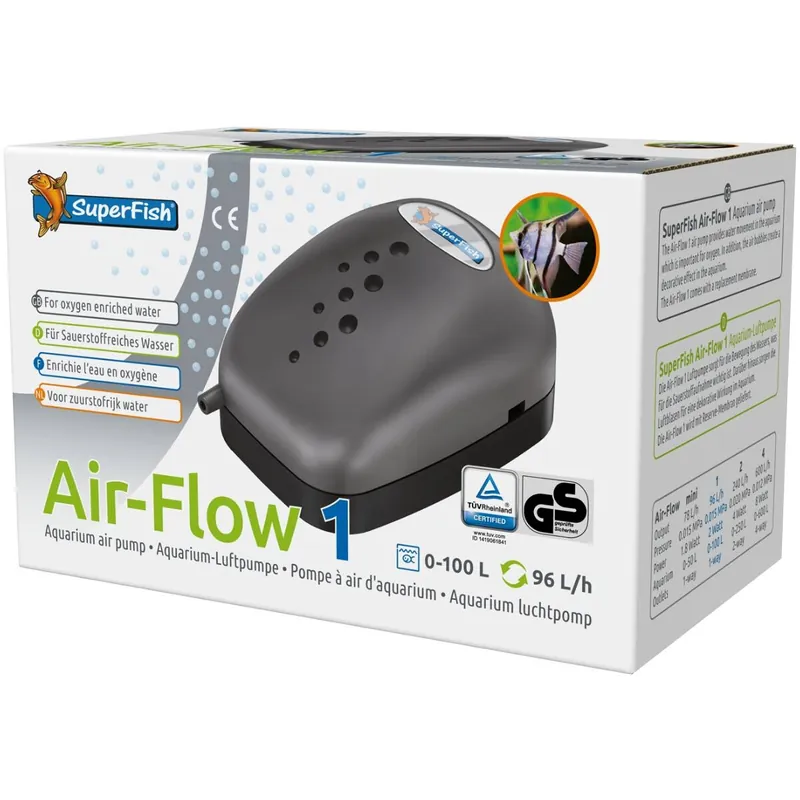 Air-Flow Luftpumpe 1 - 4 Ausgänge Air-Flow Mini Meistverkauft