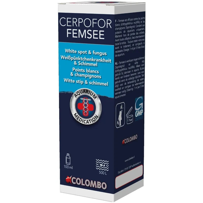 Cerpofor Femsee gegen die Weißpünktchenkrankheit und Pilz 100 ml. reicht für 500 L Direktkauf
