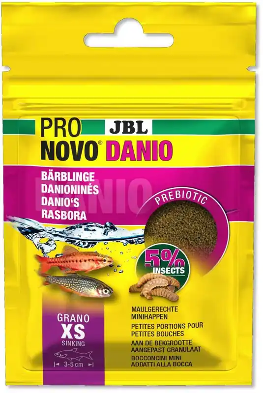 Zertifiziert JBL PRONOVO DANIO GRANO XS für Barben & Bärblinge von 3-5 cm 20 ml - 16 g
