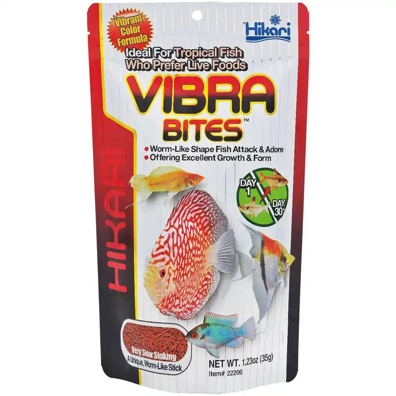 Hikari Vibra Bites Lebendfutter-Ersatz für kräftige Farben 35 Gramm Direktkauf