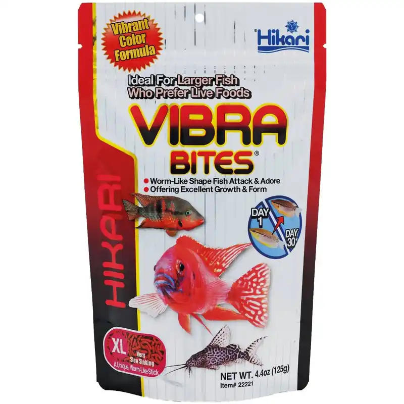 Hikari Vibra Bites XL für kräftige Farben bei großen Fischen 125 Gramm Top-Preis