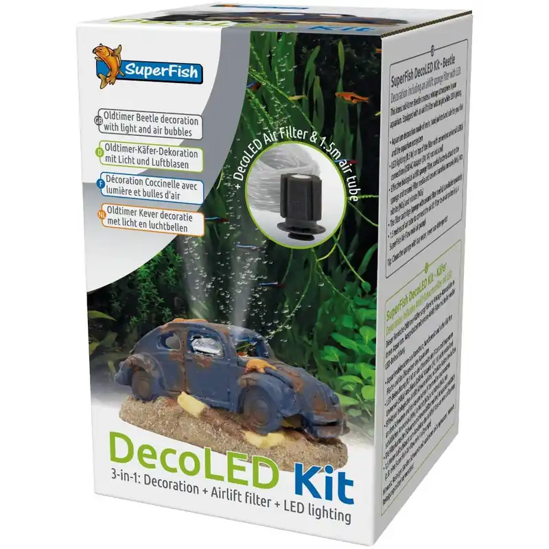 Markenware Deko LED Komplettset: Figur, Licht, Sauerstoff und Filterung inklusive Schlauch Baum Monster Set
