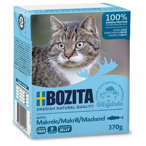 Begrenztes Angebot Bozita Cat Tetra Recard Häppchen in Gelee Makrele 370g