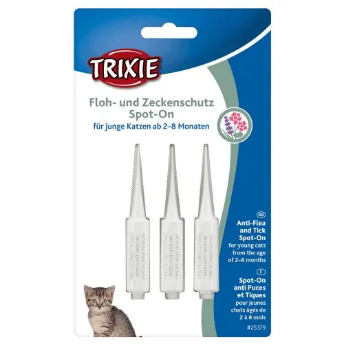 Trixie Floh- und Zeckenschutz Spot-On, Katze Katze 2-8 Mon. Markenprodukt