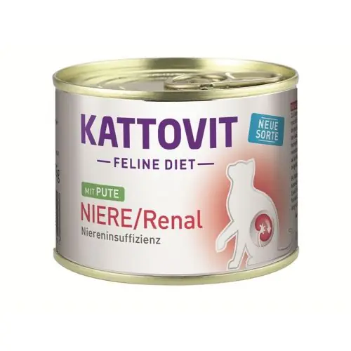 Kattovit Dose Feline Diet Niere/Renal Pute 185g Preiswert