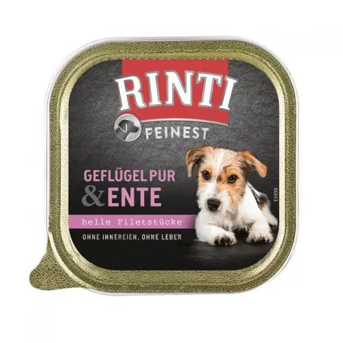 Super-Preis Rinti Schale Feinest Geflügel Pur & Ente 150g