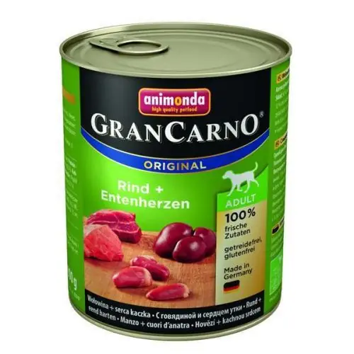 Knallerangebot Animonda GranCarno Adult Rind & Entenherzen 800g