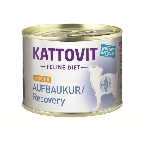 Kattovit Dose Feline Diet Aufbaukur/Recovery Huhn 185g Versand Am Gleichen Tag