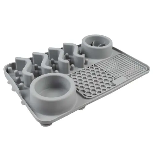 Duvoplus Anti-Schlingnapf 4-in-1 - grau Mega-Angebot