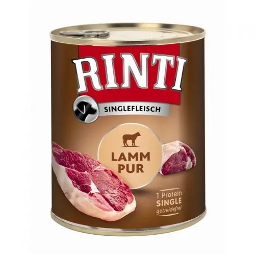 Sofort Bestellen Rinti Singlefleisch Lamm Pur 800g