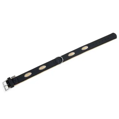 Karlie Art Buffalo Oak Halsband - Schwarz/Beige 55cm / 30mm Heißes Angebot