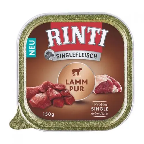 Aktuell Rinti Schale Singlefleisch Lamm Pur 150g