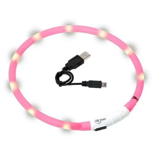 Solange Der Vorrat Reicht Karlie Visio Light LED-Leuchtschlauch mit USB - Pink