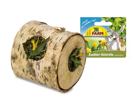 Neue Ware JR Farm Knabber-Holzrolle Löwenzahn