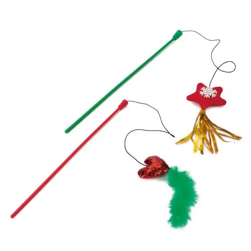 Beeztees Weihnachtsspielzeug Katzenangel Herz Sichere Zahlung