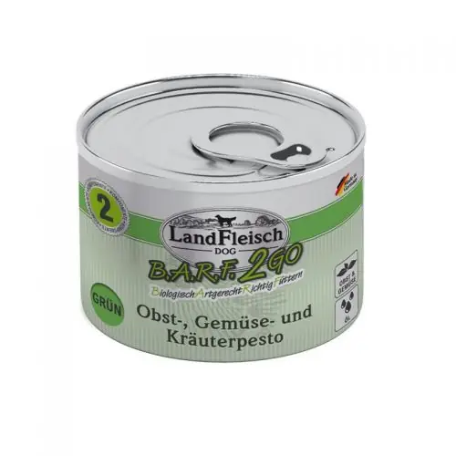 LandFleisch B.A.R.F.2GO Obst-, Gemüse und Kräuterpesto Grün 200g Rabatt