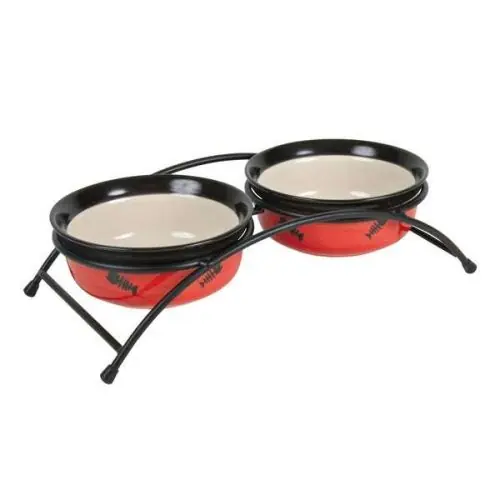 Mega-Angebot Trixie Eat on Feet Napf-Set Fische