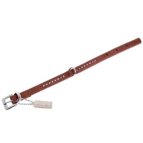 Jetzt Bestellen Karlie Buffalo Strass-Halsband - Braun 1-reihig, 24cm/10mm
