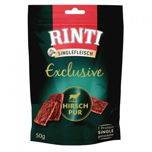 Begrenztes Angebot Rinti Exclusive Snack Hirsch 50g