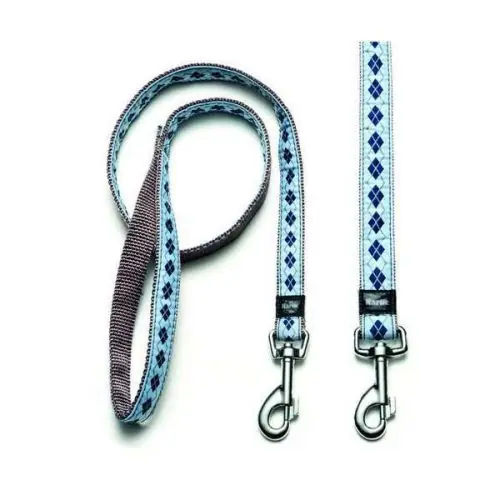 Versand Am Gleichen Tag Karlie Art Joy Plus Leine RHOMBUS - Blau 100cm x 20mm