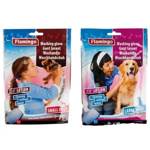 Karlie Flamingo Waschhandschuh mit Lotion für Hunde Für kleine Hunde Beliebt