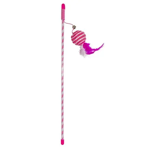 Must-Have Duvoplus Cat Toy Spielangel Catchy Glitzerball - rosa