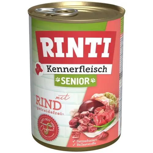 Direkt Vom Hersteller Rinti Kennerfleisch Senior Rind 400g