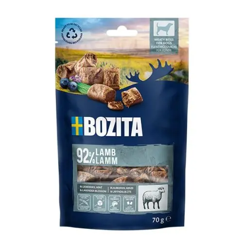 Bozita Dog Snack Meaty Bites Lamm 70g Super-Preis