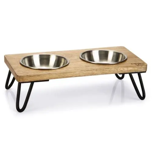 Solange Der Vorrat Reicht Designed by Lotte Holz Katzennapf-Set Linga