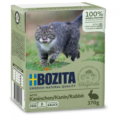 Abverkauf Bozita Cat Tetra Recard Häppchen in Soße Kaninchen 370g