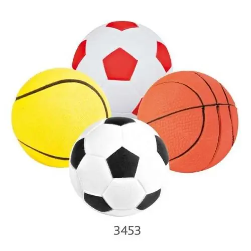 Neuheit Trixie Moosgummiball - 6 cm, schwimmfähig