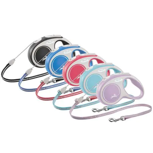 Angebot FLEXI Rollleine New COMFORT Seil - 5m, bis 12kg rot